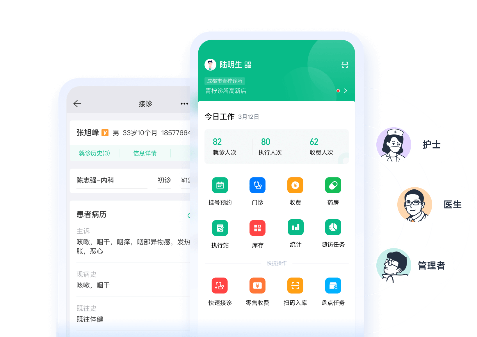 诊所管理系统-支持手机 APP 全流程全角色支持 | ABC 诊所管家