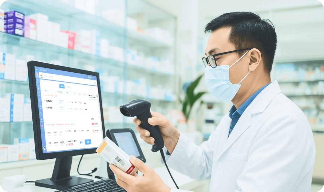 在使用 ABC 药店管家的药店