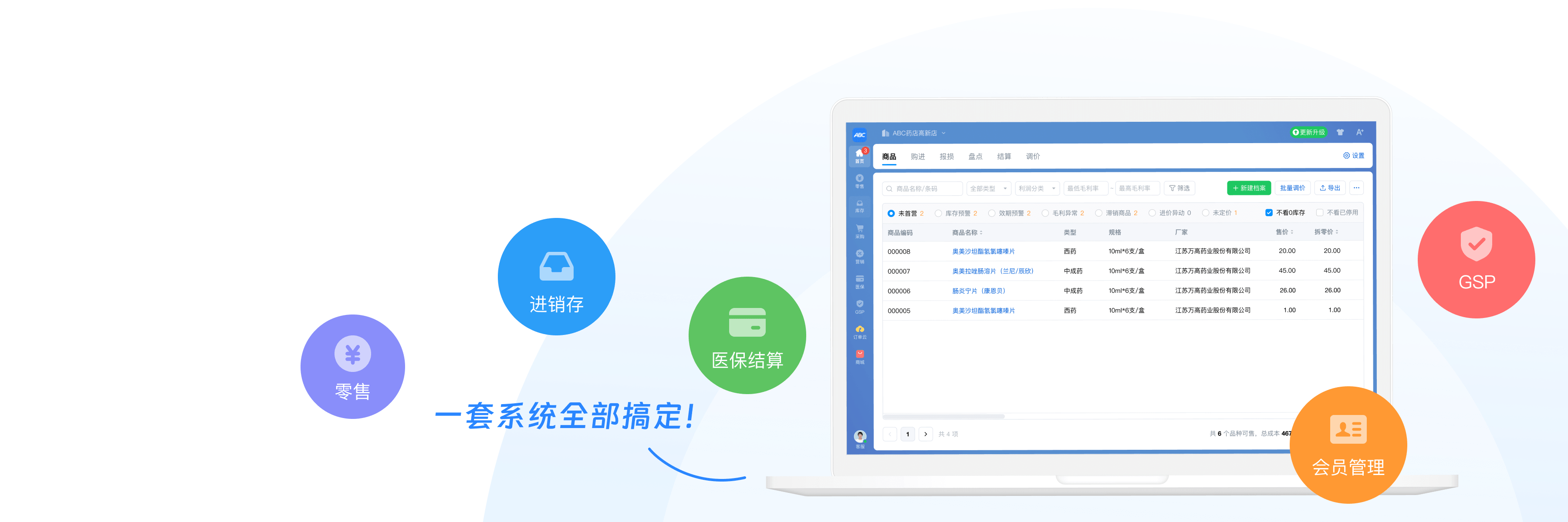 进销存+医保结算一体化